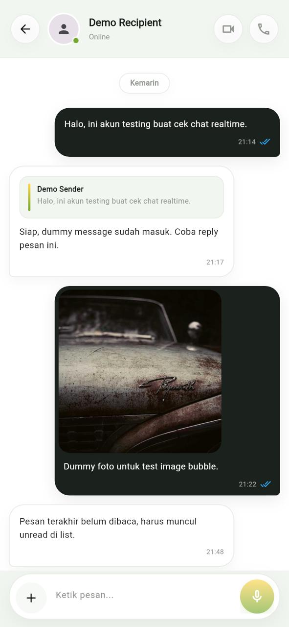 My Chat conversation screen