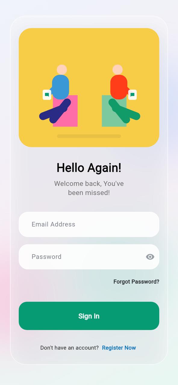My Chat login screen