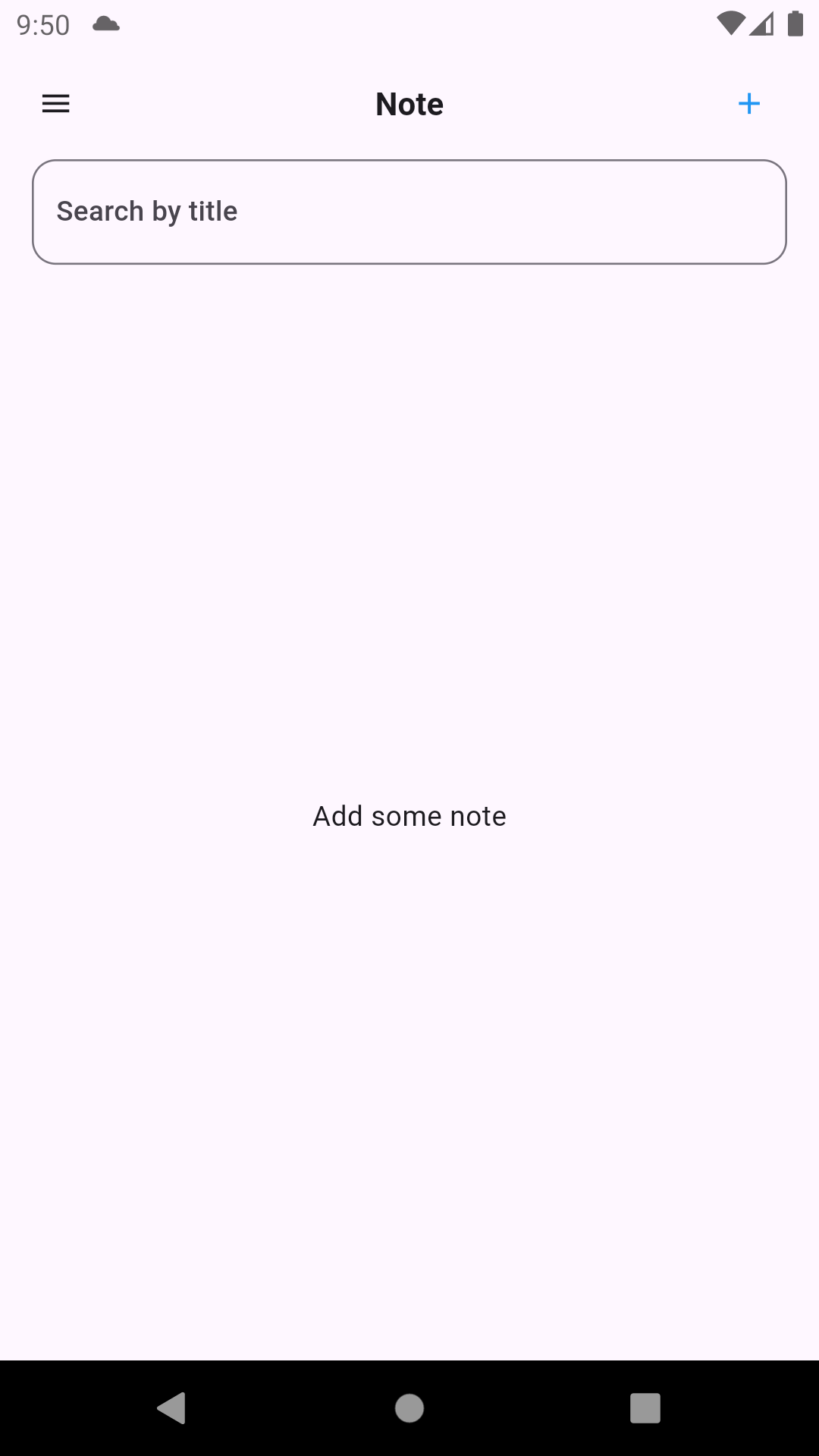My Note screen 3
