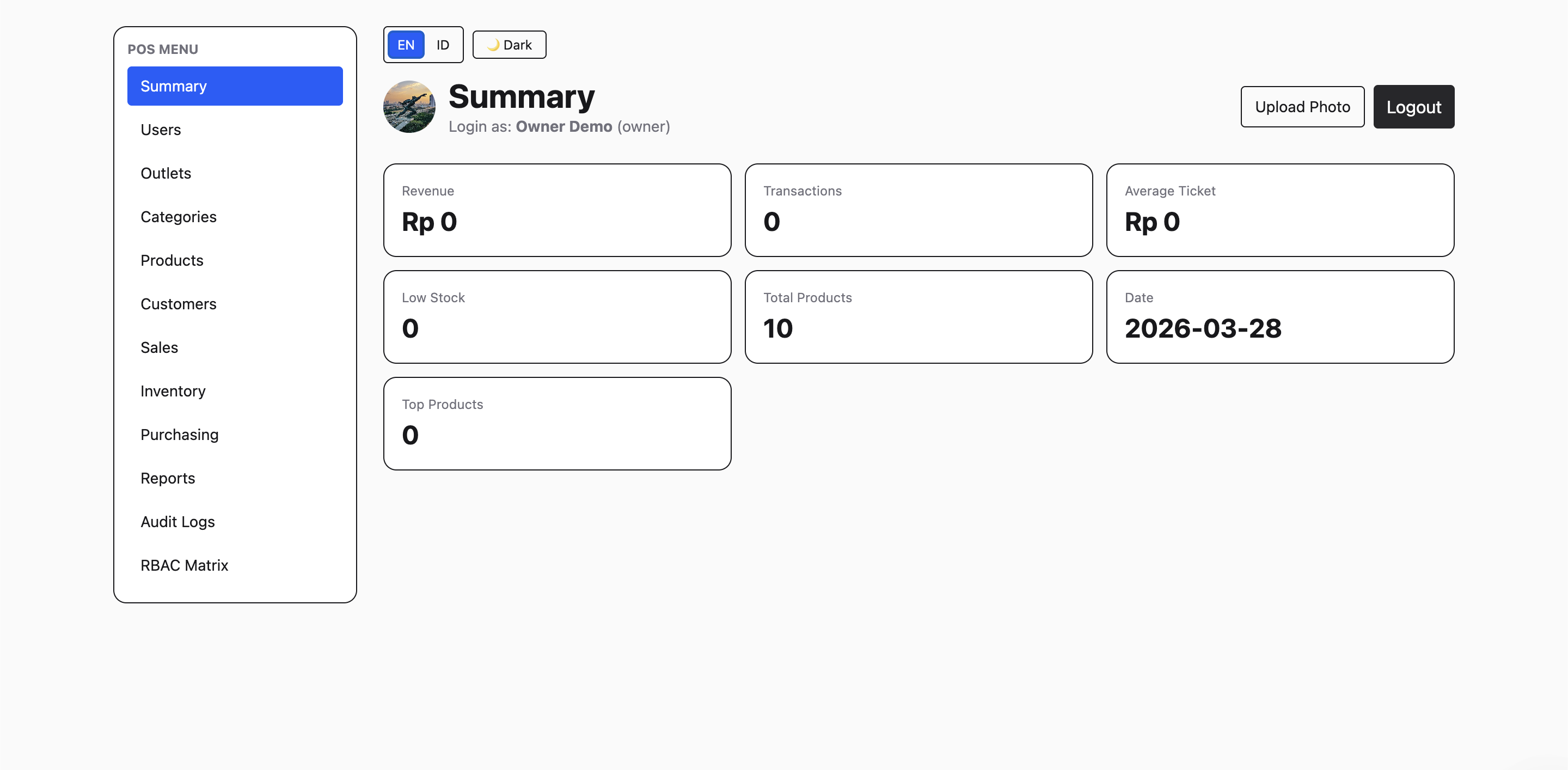 POS Dashboard